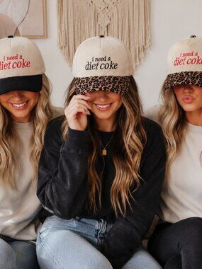 I Need A Diet Coke Two-tone Corduroy Cap